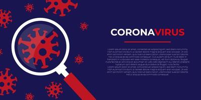 peligro de coronavirus y riesgo para la salud pública brote de enfermedad y gripe o coronavirus antecedentes de influenza como caso de cepa viral peligrosa como concepto médico pandémico con células peligrosas vector