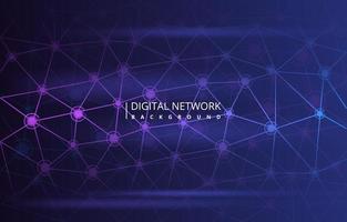 Advanced Digital Network Connection Internet Computer Technology Background vector