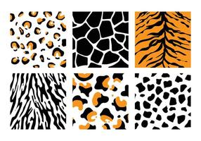 a collection of animal skin texture backgrounds. wildlife patterns painted with watercolors. natural patterns to be used as fabric designs, posters, prints, etc. vector