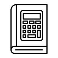 Math Line Icon vector