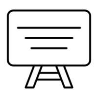 Blackboard Line Icon vector