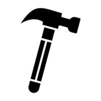 Hammer Glyph Icon vector