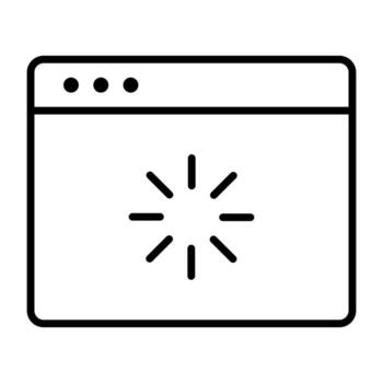 Web Loading Line Icon vector