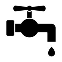 Water Tap Glyph Icon vector