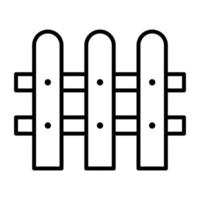 Fence Line Icon vector