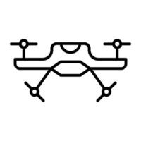 Drone Line Icon vector