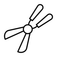 Farming Scissor Line Icon vector