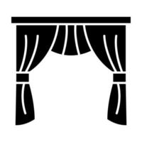 Curtains Glyph Icon vector