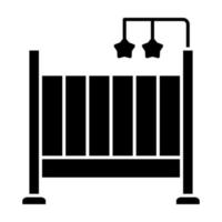 Crib Glyph Icon vector