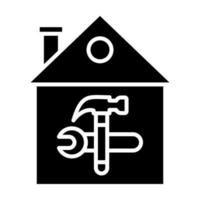 Home Repair Glyph Icon vector