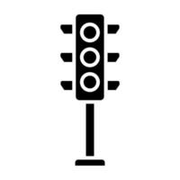 Traffic Lights Glyph Icon vector