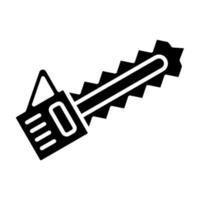 Electric Saw Glyph Icon vector