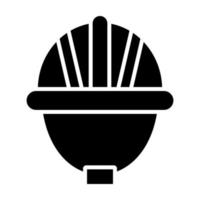 Helmet Glyph Icon vector