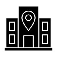 Location Glyph Icon vector