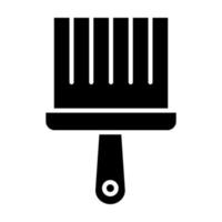 Paint Brush Glyph Icon vector