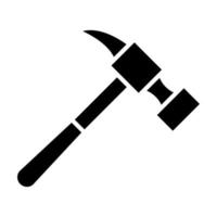 Hammer Glyph Icon vector