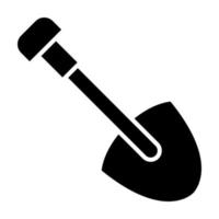 Shovel Glyph Icon vector