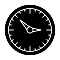 icono de glifo de reloj vector