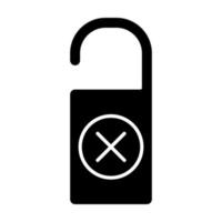 Do not Disturb Glyph Icon vector