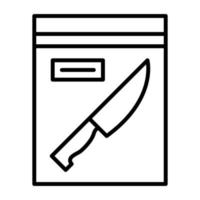 Evidence Line Icon vector