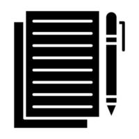 Documents Glyph Icon vector