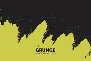 Yellow painted grunge abstract background vector