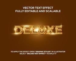 editable vector text effect golden deluxe with glittereditable vector text effect golden deluxe with glitter