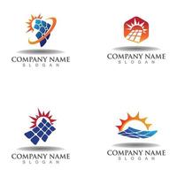diseño de logotipo de energía solar de tecnología solar. tecnología solar, plantilla de diseño de logotipo de idea vector