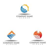 Sun tech solar energy logo design. solar tech, Idea logo design template vector