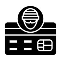 Fraud Glyph Icon vector