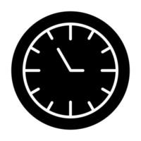 icono de glifo de reloj vector