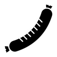 Sausage Glyph Icon vector