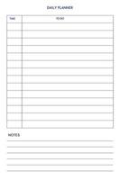 daily weekly personal planner diary template in classic strict style. individual schedule in minimal restrained business design. vector