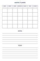 2022 2023 2024 2025 calendar daily weekly monthly personal planner diary template in classic strict style. individual schedule in minimal restrained business design. Week starts on sunday vector
