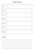 2022 2023 2024 2025 calendar daily weekly monthly personal planner diary template in classic strict style. individual schedule in minimal restrained business design. Week starts on sunday vector