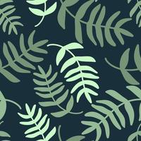 Mix herb seamless pattern vector