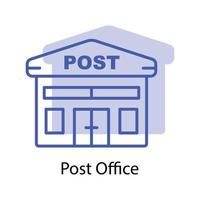 Post office icon. the icon can be used for application icon, web icon, infographics, Editable stroke. Design template vector