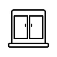 Cupboard line icon. Home interior. simple illustration. Editable stroke. Design template vector
