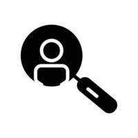 Customer search icon. Business symbol. simple illustration. Editable stroke. Design template vector