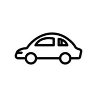 icono de coche. icono de estilo de contorno. simple ilustración. trazo editable. vector de plantilla de diseño