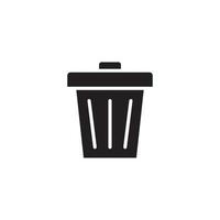 Trash can icon. the icon can be used for application icon, web icon, infographic. All types of print. Editable stroke. Design template vector