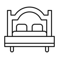 Bed Line Icon vector