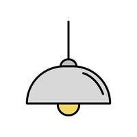 chandelier icon. lineal color style design. design vector
