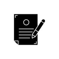 Pencil and list icon. edit symbol. Design template vector