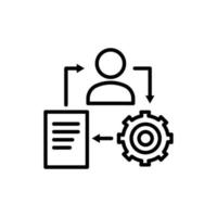 Office line icon. user, setting, list icon. Design template vector