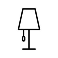 Night lamp line icon. Home interior. simple illustration. Editable stroke. Design template vector