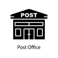 Post office icon. Editable stroke. Design template vector