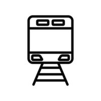 Train icon. outline style icon. simple illustration. Editable stroke. Design template vector
