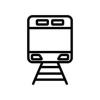 Train icon. outline style icon. simple illustration. Editable stroke. Design template vector