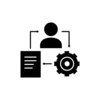 Office icon. user, setting, list icon. Design template vector